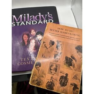 Milady’s Standard textbook of cosmetology & How to do better hair coloring book